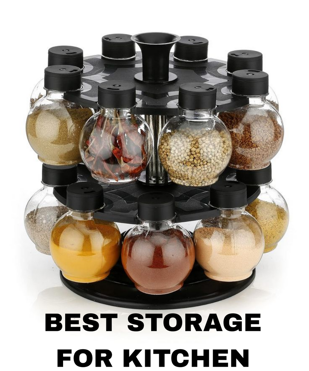 PALAK 16-in-1 Revolving Spice Rack (Grey)